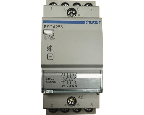 Hager ESC425S 25A Installationsschütz 4 Schließer