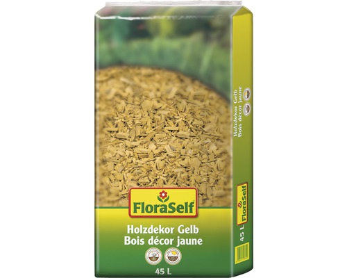 Holzdekor 10-40mm FloraSelf gelb 45 L