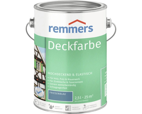 Remmers Deckfarbe Holzfarbe friesenblau 2,5 l